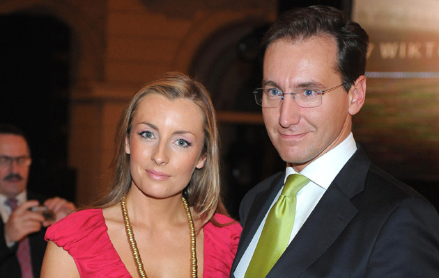 Piotr Kraśko z żoną, fot. Andrzej Szilagyi &nbsp; /MWMedia