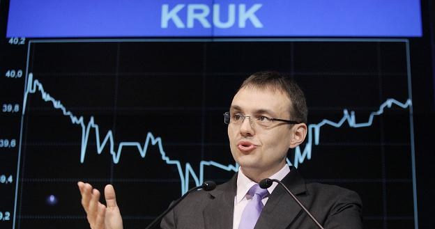 Piotr Krupa, prezes spółki KRUK S.A. /PAP