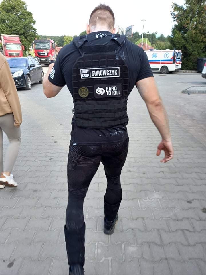 Piotr Surowczyk w czasie bicia rekordu /Archiwum prywatne /