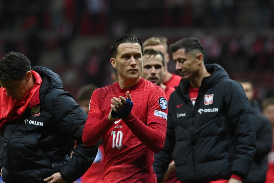 Piotr Zieliński i Robert Lewandowski po meczu /Piotr Nowak /PAP