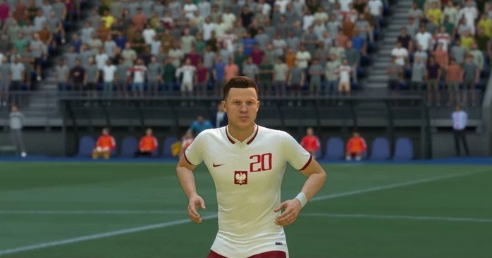 Piotr Zieliński w kadrze z gry FIFA 22 /materiały prasowe