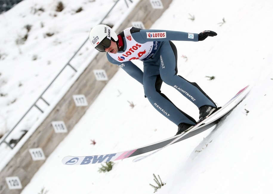 Piotr Żyła na treningu / 	Grzegorz Momot    /PAP