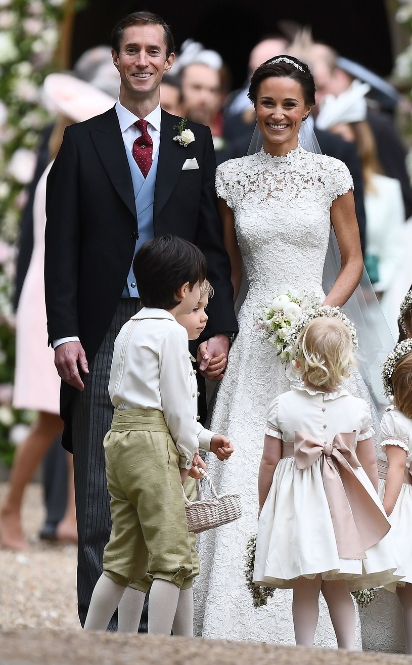 Pippa Middleton i jej mąż James Matthews /AFP