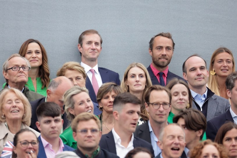 Pippa Middleton z mężem (po jej lewej) /Chris Jackson /Getty Images