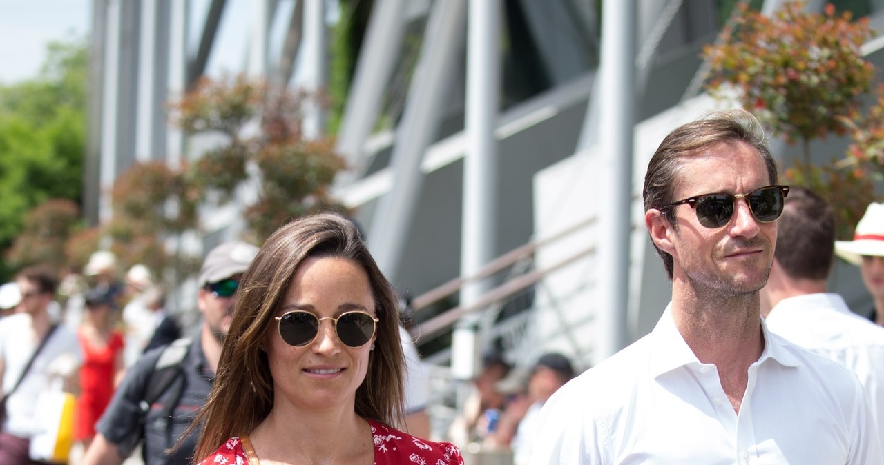 Pippa Middleton z mężem /East News