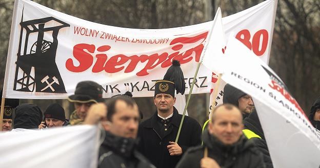 PiS nie realizuje tego, co obiecało górnikom. Fot. Dawid Chalimoniuk Agencja Gazeta /.