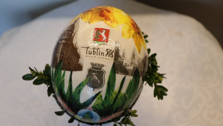 Pisanka prezydenta Lublina /Jacek Skóra /RMF FM