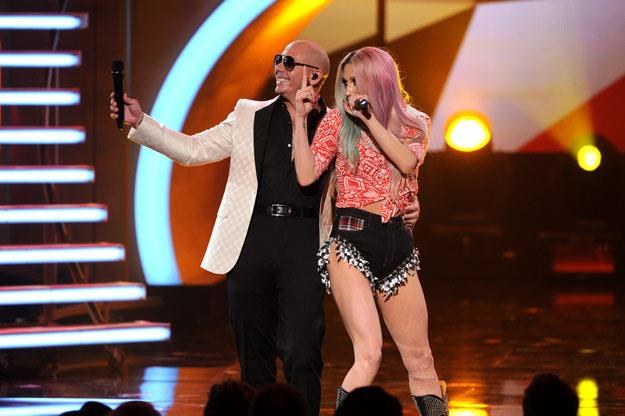 Pitbull i Ke$ha święcą triumfy (fot. Kevin Winter) /Getty Images/Flash Press Media