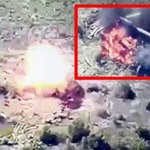Piwonia w ogniu! Polski dron nagrał, jak płonie rosyjska atomowa armata