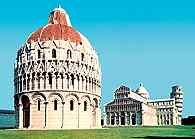 Piza: baptysterium, katedra i krzywa wieża /Encyklopedia Internautica