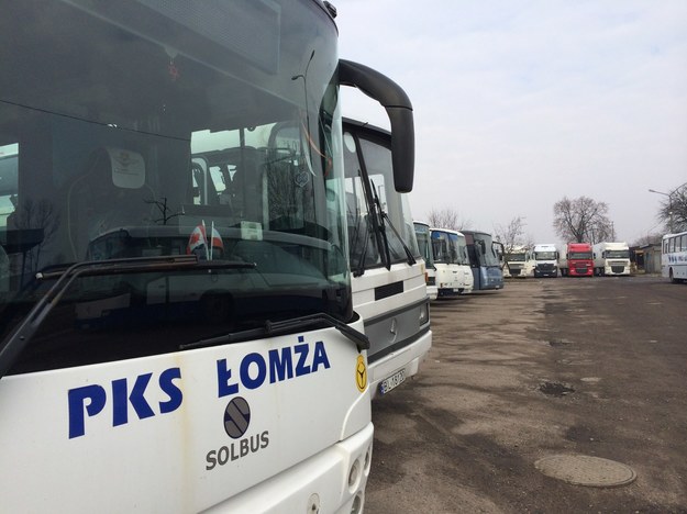 PKS Łomża ma 80 autobusów i realizuje codziennie 70-80 kursów z rozkładu jazdy, a także ok. 30 związanych z dowozem dzieci do szkół /Piotr Bułakowski /RMF FM