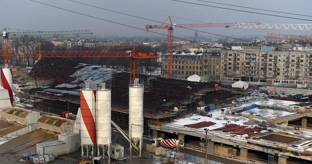 Plac budowy nowego dworca Łódź Fabryczna /PAP