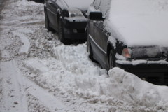 Płać i parkuj w śniegu