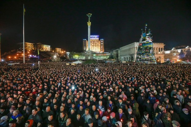 Plac Niepodległości w Kijowie / 	MAXIM SHIPENKOV   (PAP/EPA) /PAP/EPA