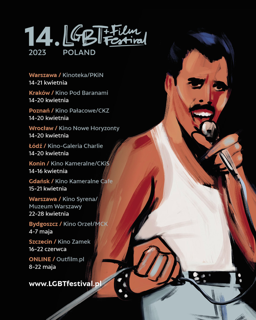 Plakat 14. LGBT+ Film Festival /materiały prasowe