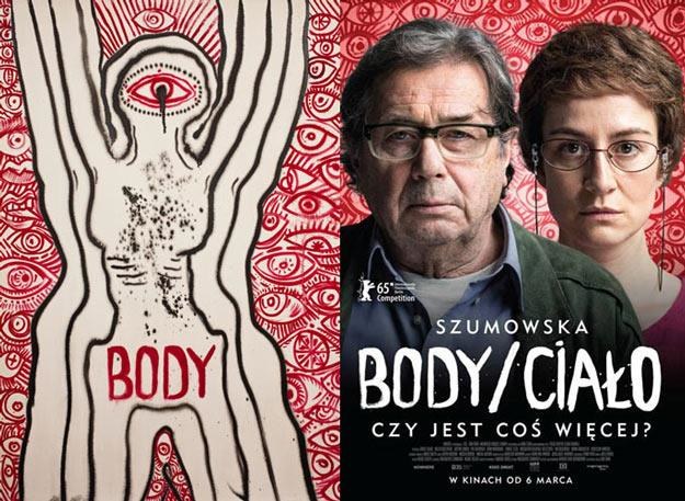 Plakat autorstwa Jakuba Juliana Ziółkowskiego (L) vs oficjalny poster "Body/Ciało". Który lepszy? /materiały dystrybutora