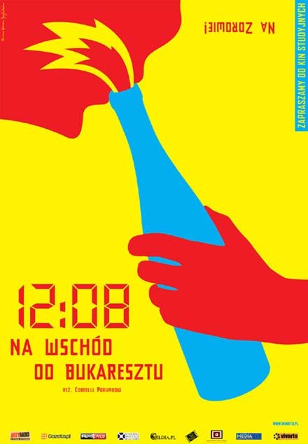 Plakat filmu "12:08 na wschód od Bukaresztu" /