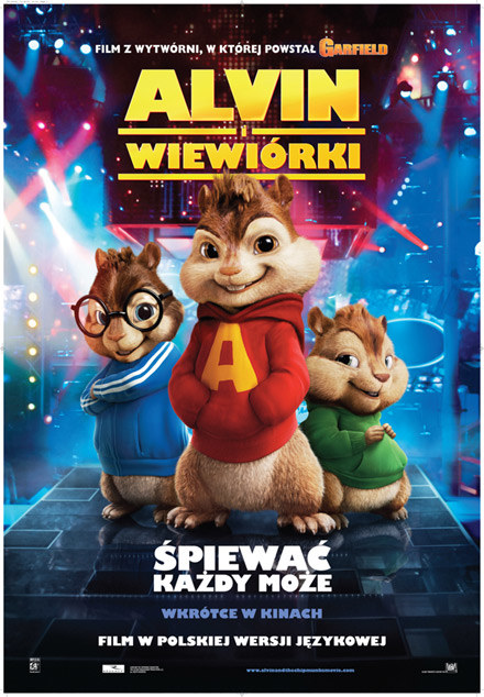 Plakat filmu "Alvin i wiewiórki" /