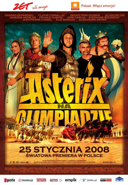 Plakat filmu "Asterix na Olimpiadzie" /