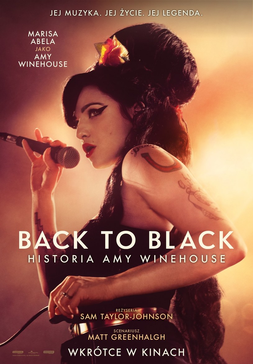 Plakat filmu "Back to Black. Historia Amy Winehouse" /Kino Świat /materiały prasowe