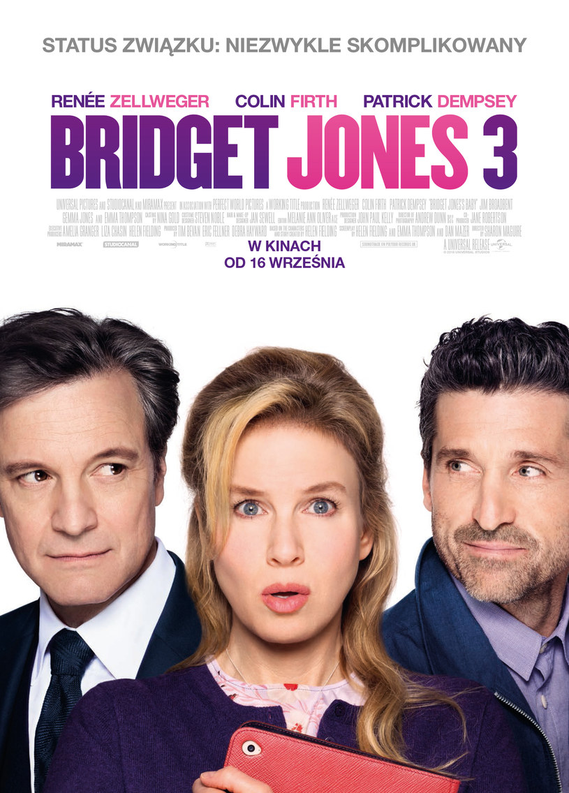 Plakat filmu "Bridget Jones 3" /materiały dystrybutora