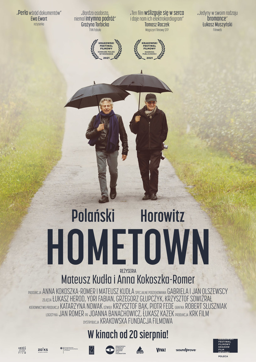 Plakat filmu "Polański, Horowitz. Hometown" /materiały prasowe