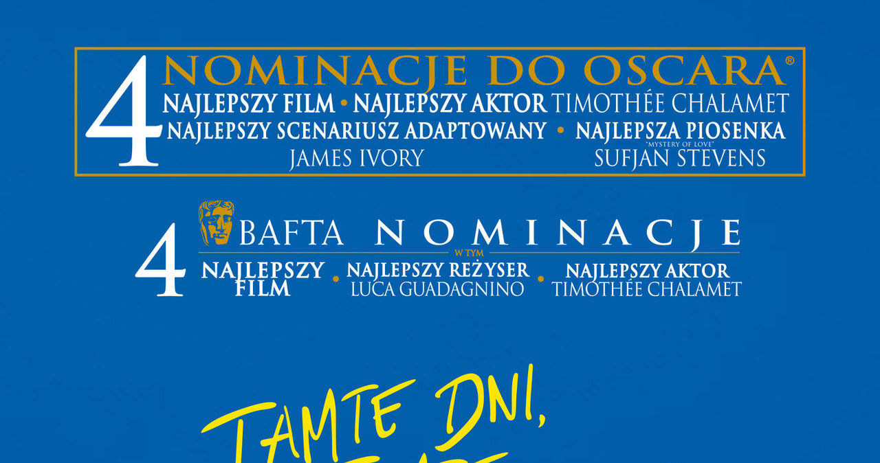 Plakat filmu "Tamte dni, tamte noce" /UIP /materiały dystrybutora