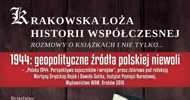 Plakat informujący o spotkaniu /materiały prasowe