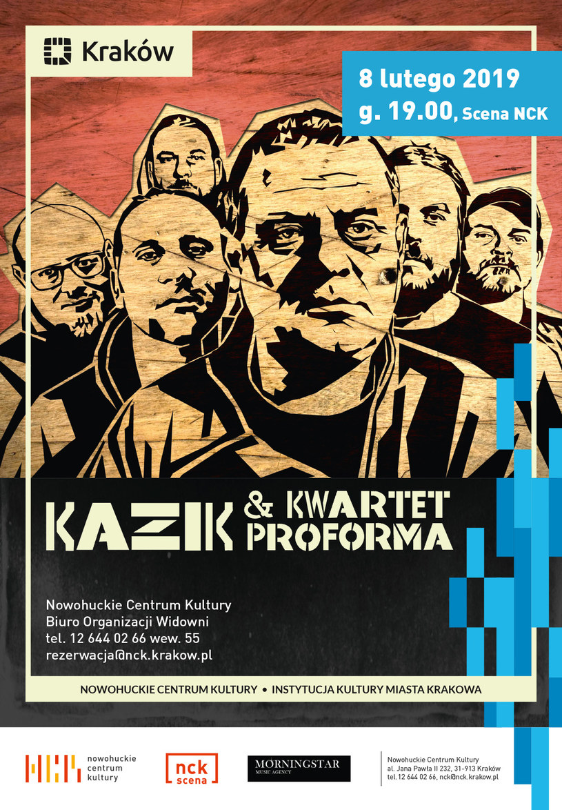 Plakat promujący koncert /materiały prasowe