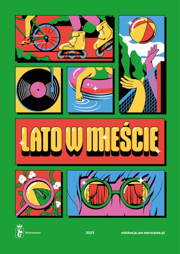 Plakat promujący "Lato w mieście" /Urząd Miasta Warszawy /Materiały prasowe
