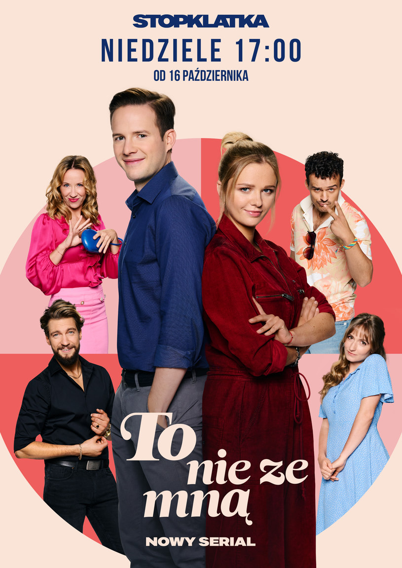 Plakat promujący serial "To nie ze mną" /Kino Polska /materiały prasowe