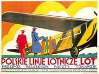 Plakat: Tadeusz Gronowski, Polskie Linie Lotnicze "LOT", 1929 /Encyklopedia Internautica