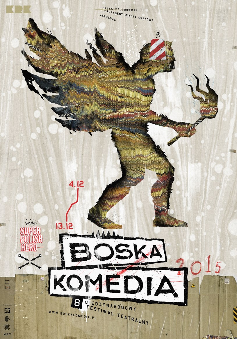 Plakat tegorocznej edycji festiwalu Boska Komedia w Krakowie /materiały prasowe