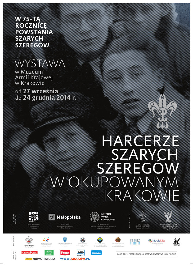 Plakat wystawy „Harcerze Szarych Szeregów w okupowanym Krakowie” w Muzeum Armii Krajowej /materiały prasowe