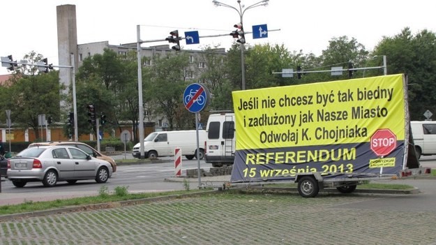 Plakat zachęcający do udziału w referendum. /Monika Gosławska /RMF FM
