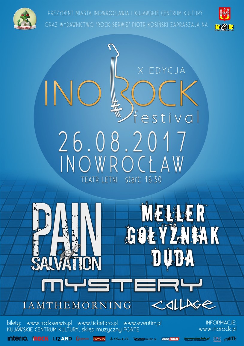 Plakat zapowiadający dziesiątą edycję Ino-Rock Festival /.