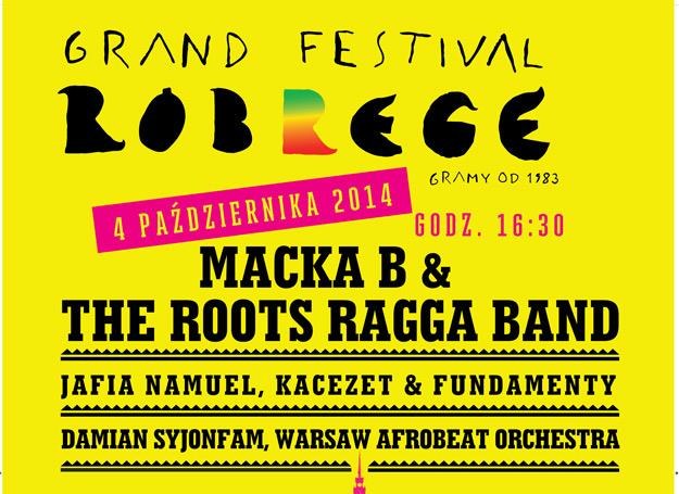 Plakat zapowiadający Grand Festival Róbrege 2014 /.