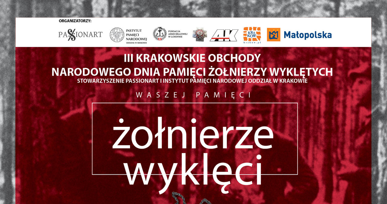 Plakat zapowiadający koncert ku czci Żołnierzy Wyklętych - 27 lutego 2014 r. w Filharmonii Krakowskiej /IPN