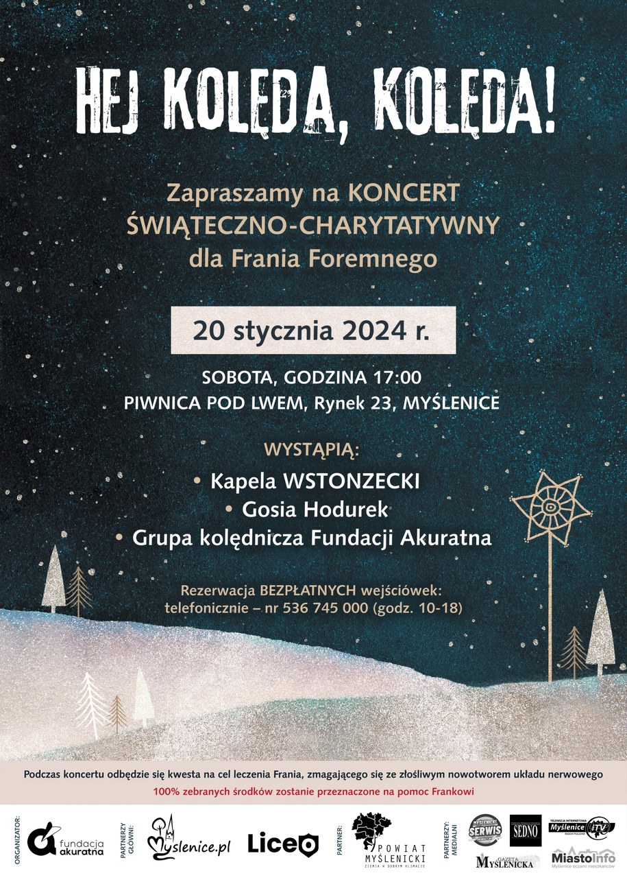 Plakat zapowiadający koncert /Materiały prasowe