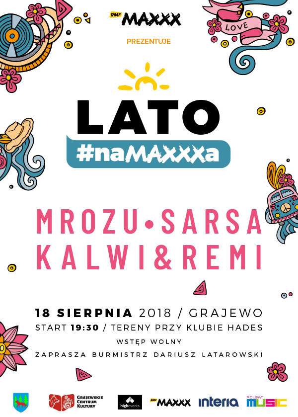 Plakat zapowiadający "Lato #naMAXXXa" w Grajewie /materiały prasowe