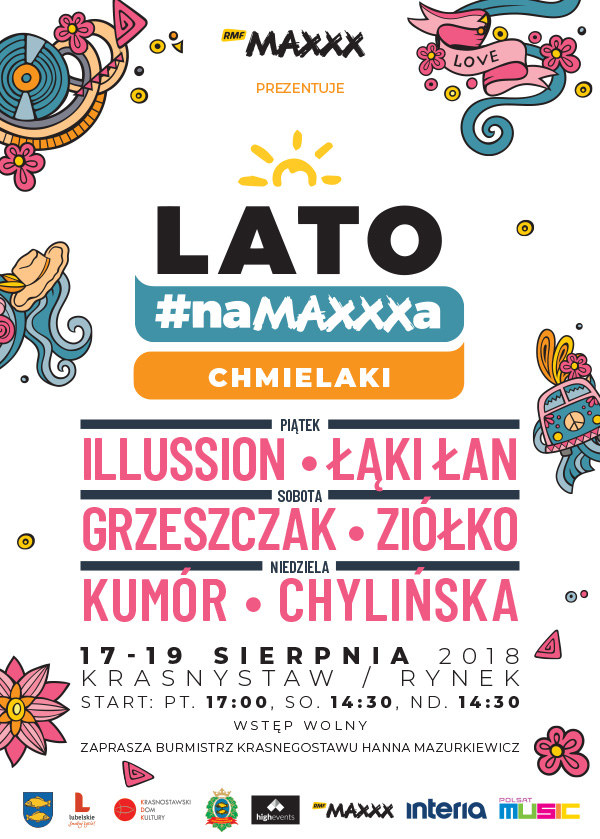 Plakat zapowiadający "Lato #naMAXXXa" w Krasnymstawie /materiały prasowe