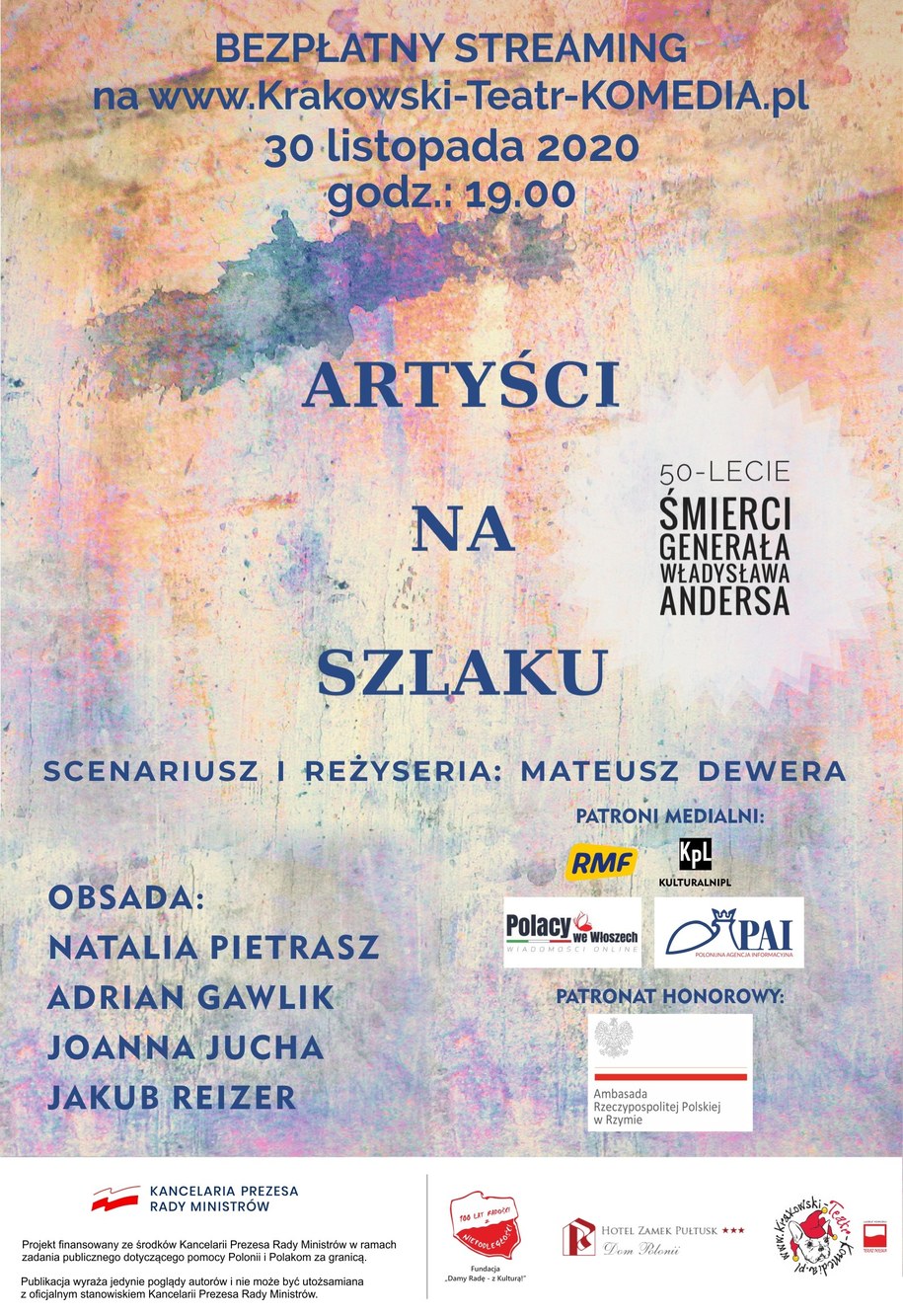 Plakat zapowiadający spektakl /materiały prasowe /