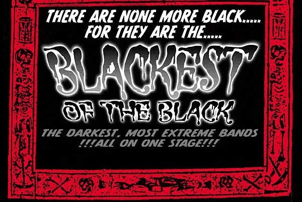 Plakat zapowiadający trasę "Blackest Of The Black" /