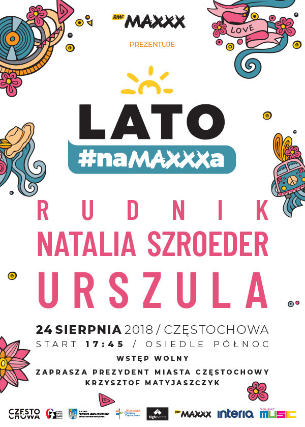 Plakata zapowiadający "Lato #naMAXXXa" w Częstochowie /materiały prasowe