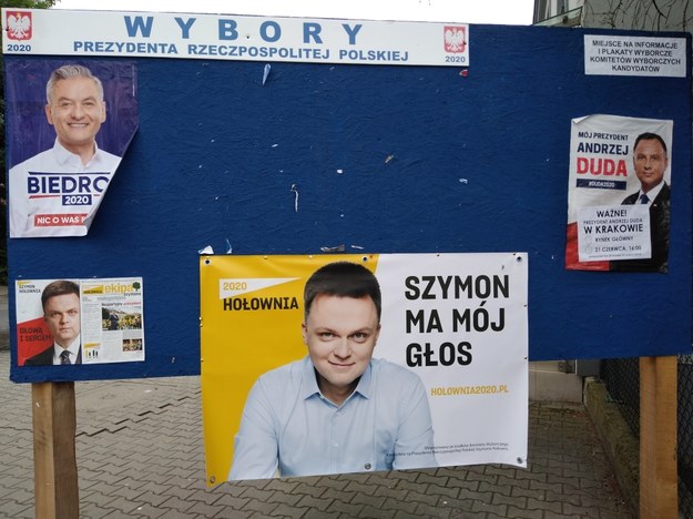 Plakaty wyborcze kandydatów na prezydenta /Maciej Nycz /RMF FM