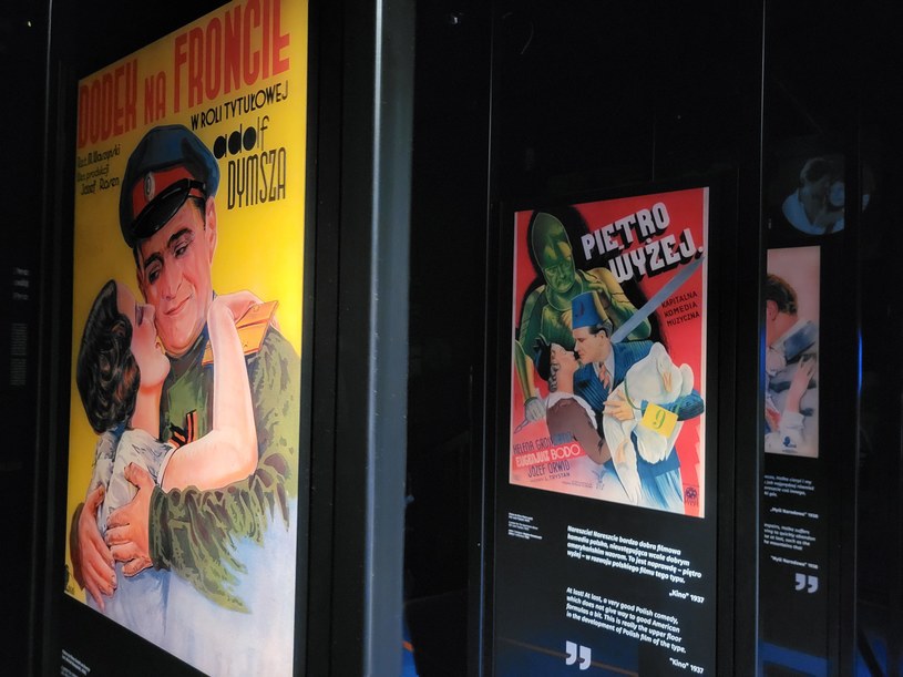 Plakaty z filmów okresu II RP na wystawie Kino Polonia w Narodowym Centrum Kultury Filmowej w Łodzi Fot. Arkadiusz Krystek NCKF /.