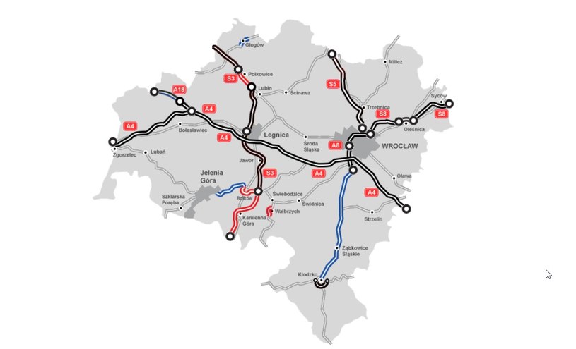 Plan budowy dróg na Dolnym Śląsku. S5 nie ma / Fot: GDDKiA /Informacja prasowa