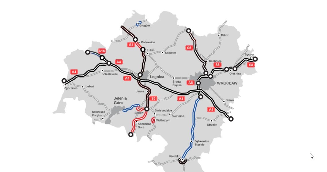 Plan budowy dróg na Dolnym Śląsku. S5 nie ma / Fot: GDDKiA /Informacja prasowa