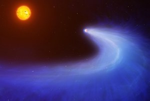Planeta gazowa z warkoczem jak u komety