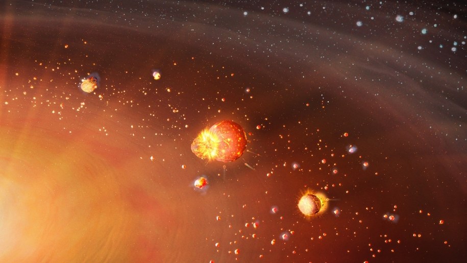 Planety wewnętrzne Ukłądu Słonecznego tworzyły się wcześniej, zewnętrzne - później /Mark A Garlick/markgarlick.com /Materiały prasowe